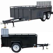 Open Trailers With Drop Gate